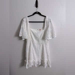 White eyelet dress